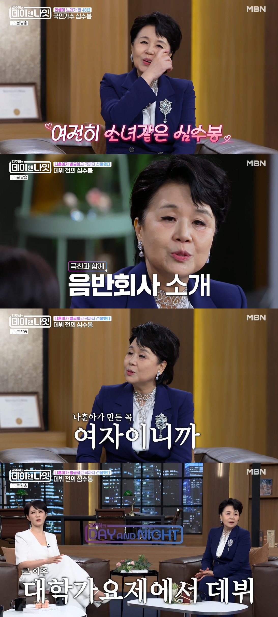 Ảnh = Cap màn hình phát sóng chương trình Kim Joo Ha's Day & Night (MBN)