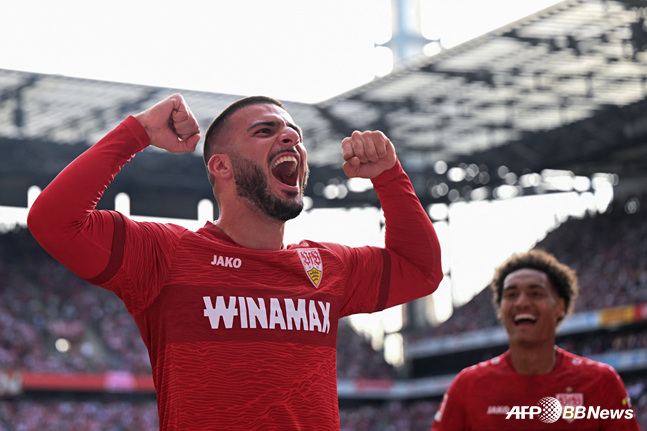 Dennis Undab está actualmente jugando en el Stuttgart. /AFPBBNews=NEWS1