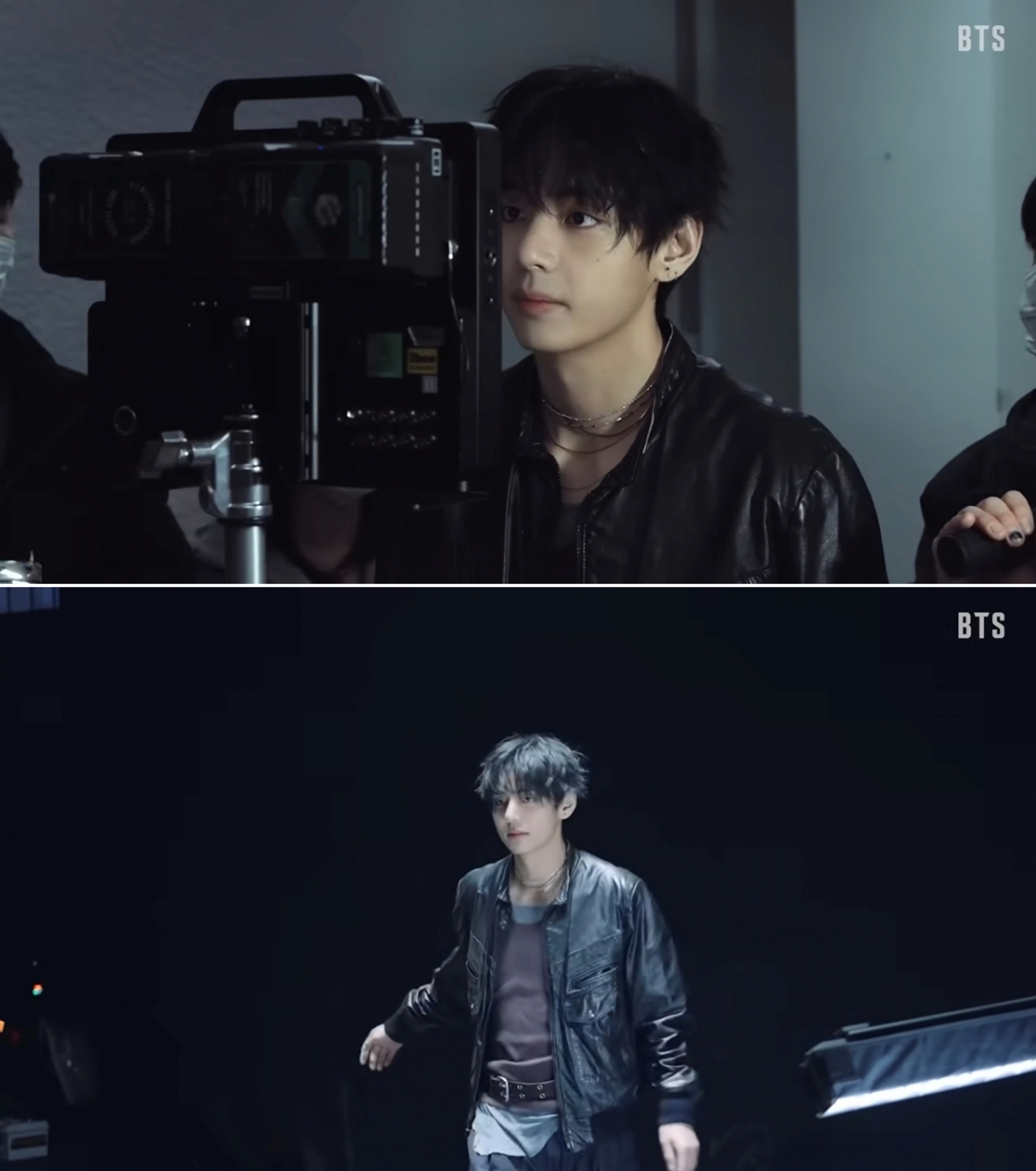 방탄소년단 뷔, 감성 연기 빛난 'Merry Go Round' MV 촬영 현장