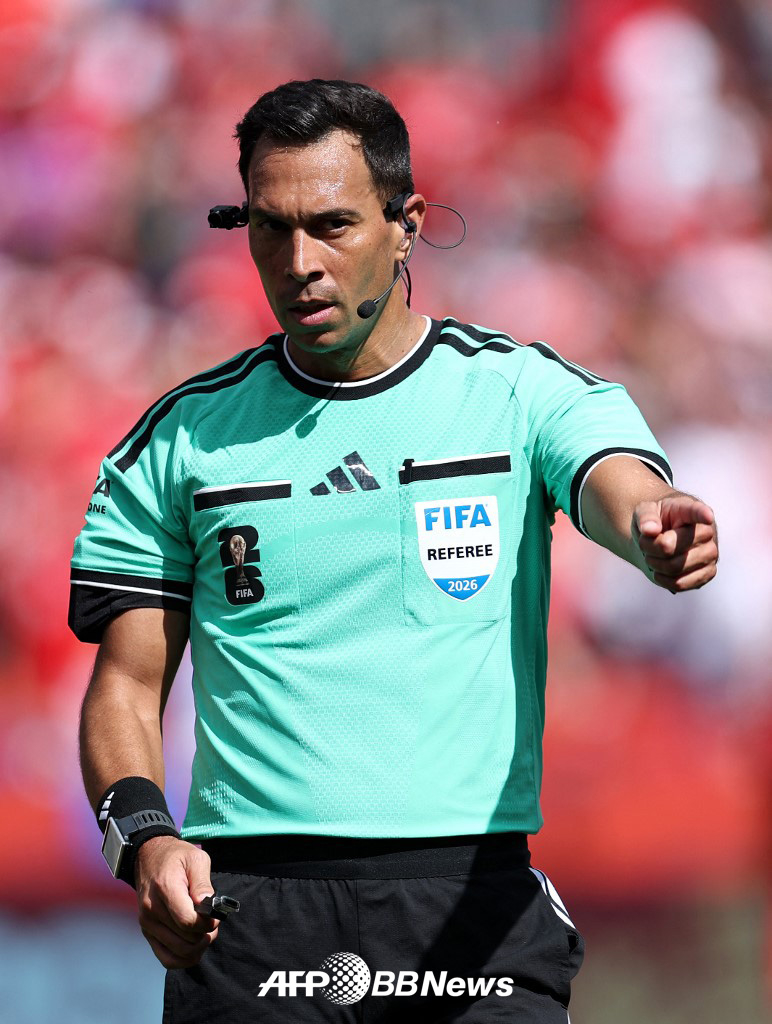 Argentine referee Facundo Tello, who will officiate the final Group A match of the 2026 FIFA North, Central America and Caribbean World Cup between South Korea and South Africa. /AFPBBNews=NEWS1