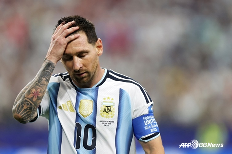 Leo Messi, visiblemente decepcionado. /AFPBBNews=NEWS1