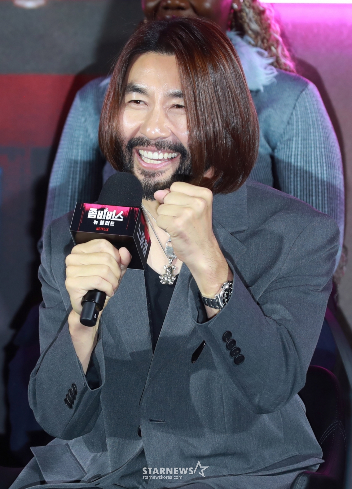 No Hong-chul attended the Netflix variety show 'Zombie Bus: New Blood' press conference held at Seoul CGV Yongsan i-Park Mall on the afternoon of the 14th, answering questions. /2024.11.14 /Photo=Lee Dong-hoon photoguy@