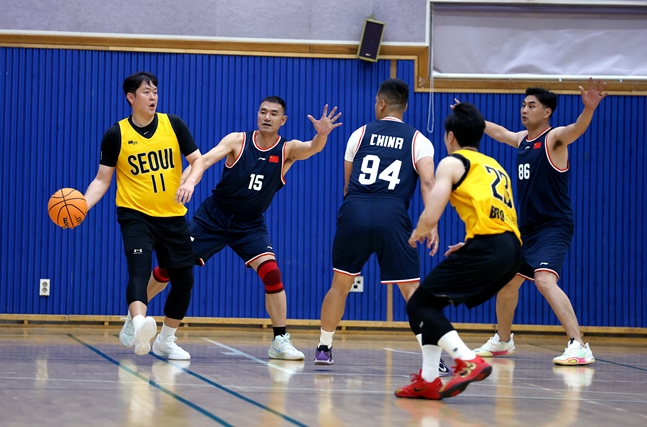 バスケットボール種目の対決。 /写真=大韓体育会