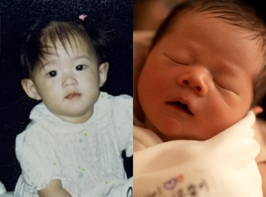 Nam Bo-ra (left) and her newborn son / Photo=Personal account