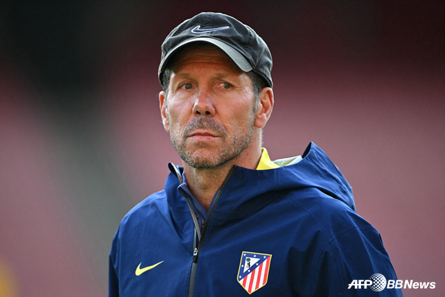 Diego Simeone, entrenador del Atlético de Madrid. /AFPBBNews=NEWS1