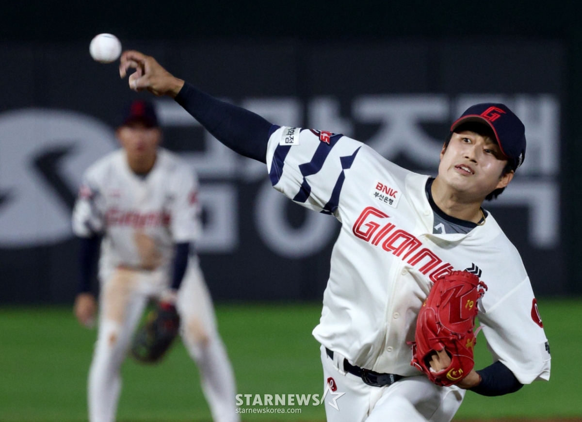 Lotte's Kim Kang-hyun. /Photo=Chief correspondent Kim Jin-kyung