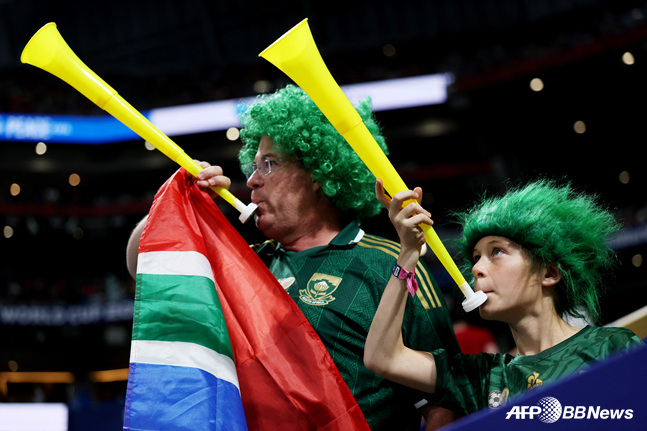South African soccer fans. /AFPBBNews=NEWS1
