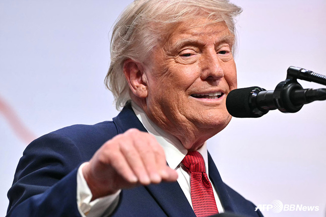美国总统特朗普。 =法新社BBNews=新闻1。