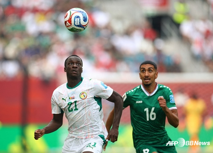 Escena del partido Senegal-Irak. /AFPBBNews=NEWS1