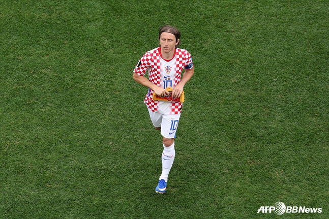 Croatia's ace Luka Modric. /AFPBBNews=NEWS1