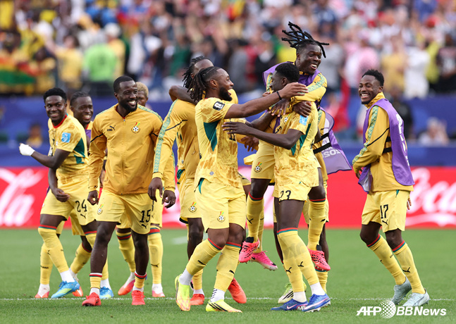 Ghana's team. /AFPBBNews=NEWS1