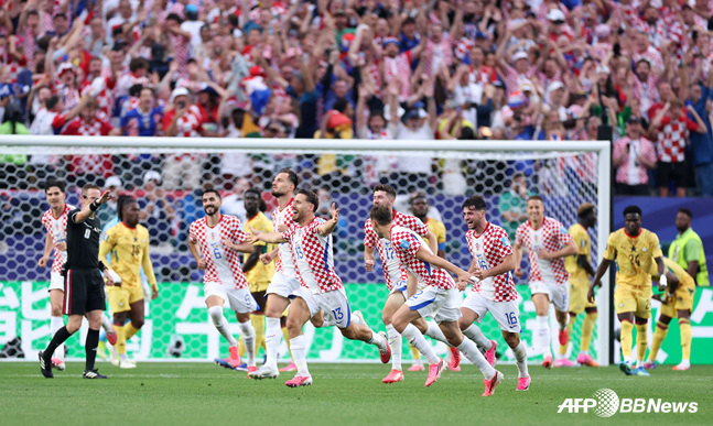 Croatia's goal celebration. /AFPBBNews=NEWS1