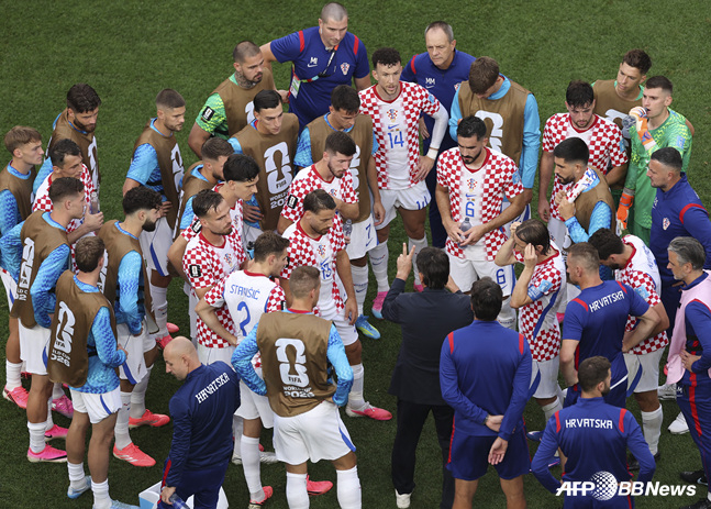 Croatia's team. /AFPBBNews=NEWS1