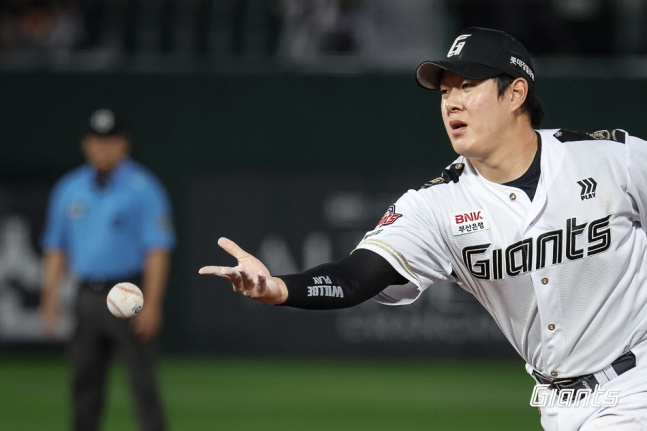 Na Seung-yeop. /Photo=Lotte Giants
