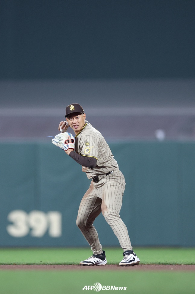 Song Sung-moon de los San Diego Padres. /AFPBBNews=NEWS1