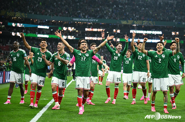 The Mexican national soccer team. /AFPBBNews=NEWS1