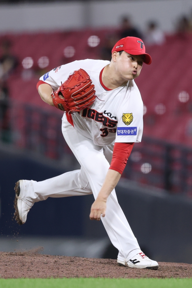 KIA Tigers relief pitcher Choi Jimin. /Photo=KIA Tigers provided