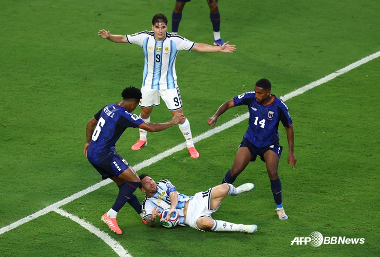 Escena del partido entre Argentina y Cabo Verde. /AFPBBNews=NEWS1