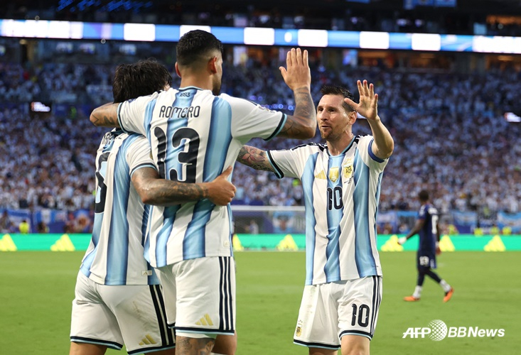 Jugadores de Argentina celebrando. /AFPBBNews=NEWS1