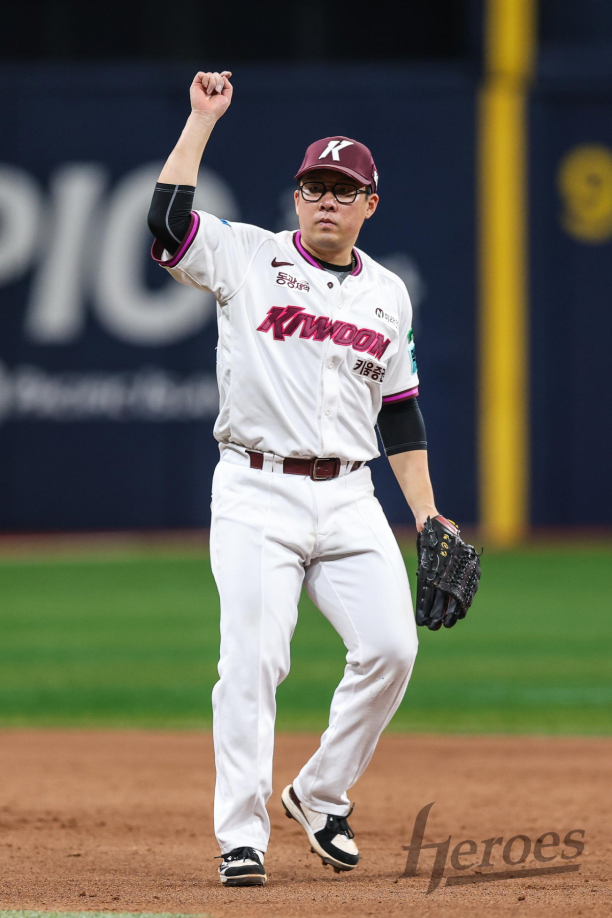 El infielder de Kiwoom Heroes, Ahn Chi-hong. /Foto=proporcionado por Kiwoom Heroes