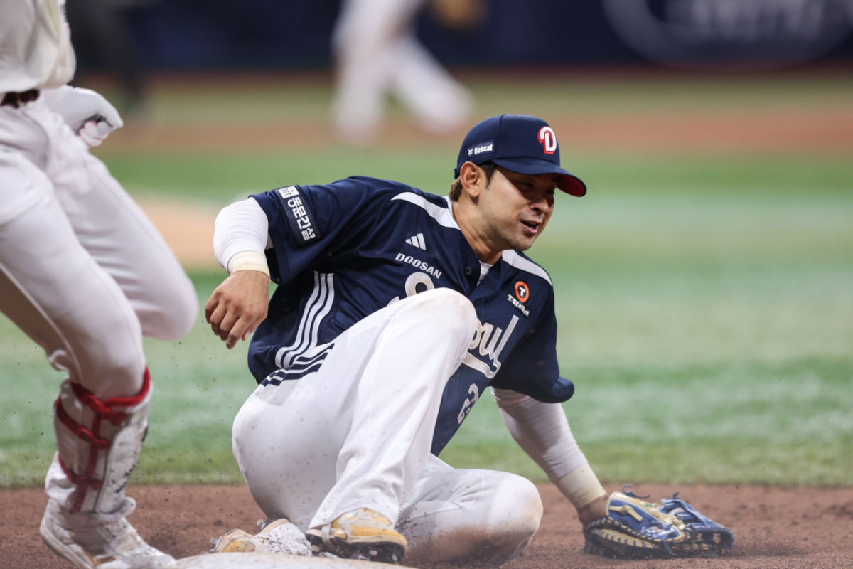 Doosan Bears infielder Kang Seung-ho. /Photo=Doosan Bears provided