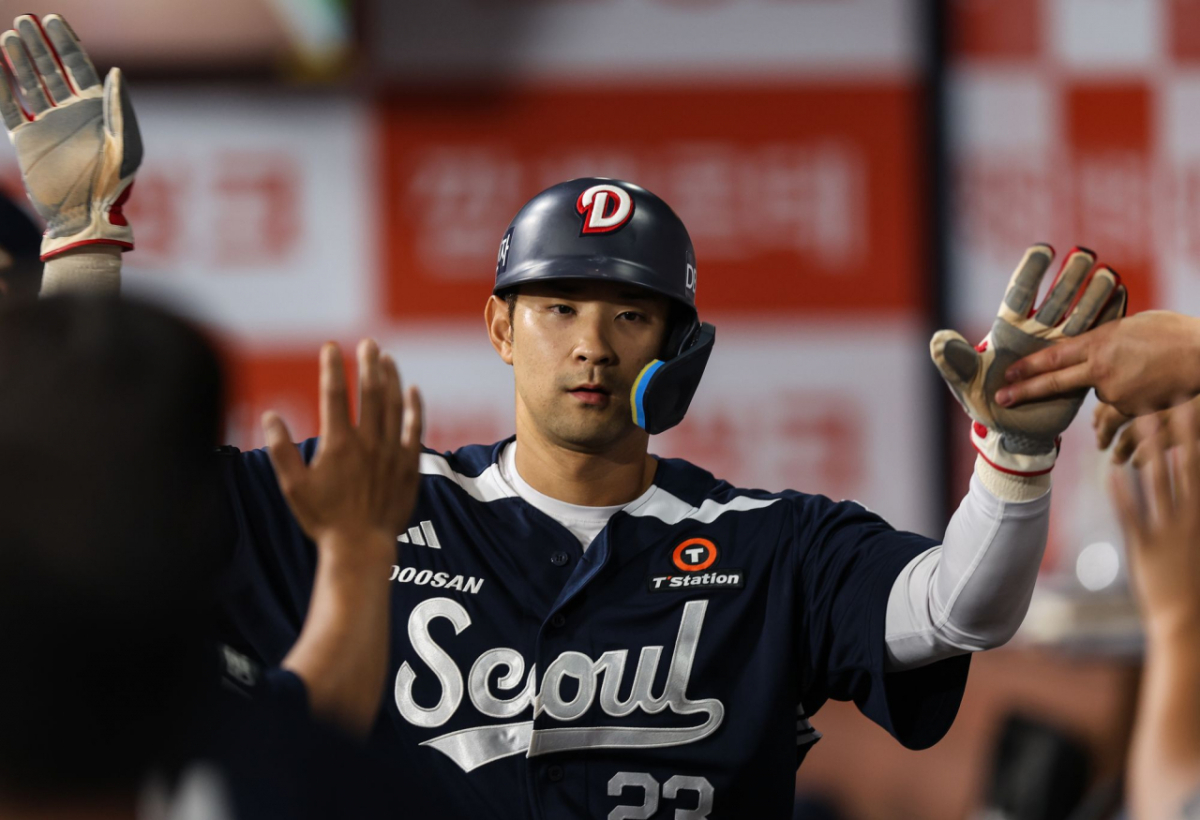 Doosan Bears infielder Kang Seung-ho. /Photo=Doosan Bears provided
