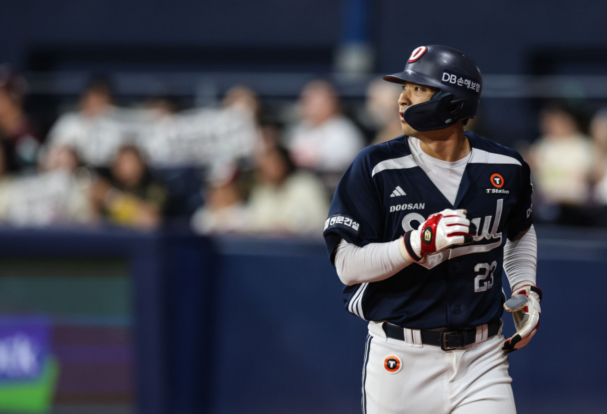 Doosan Bears infielder Kang Seung-ho. /Photo=Doosan Bears provided