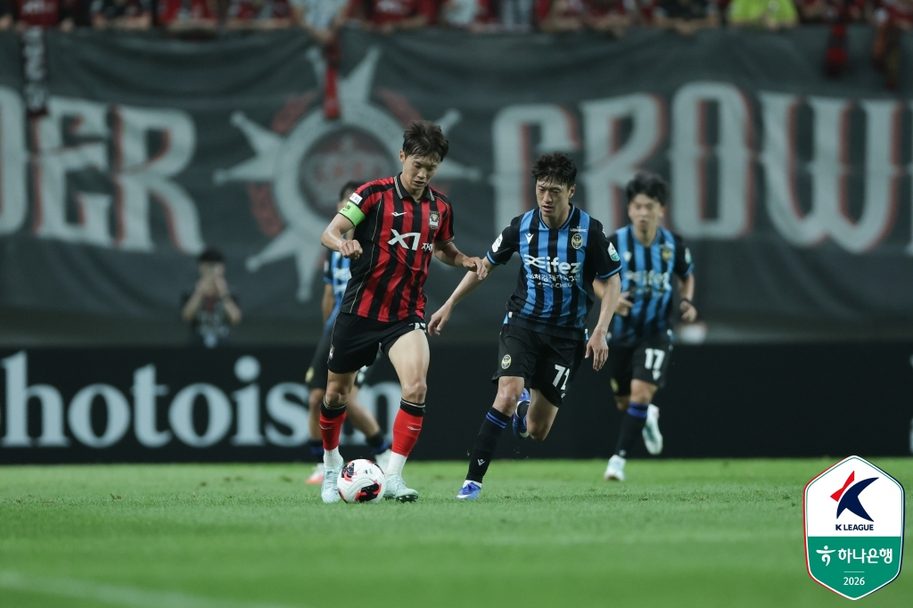 Kim Jin Soo (trái) và Lee Chung Yong. /Ảnh = Liên đoàn bóng đá chuyên nghiệp Hàn Quốc cung cấp