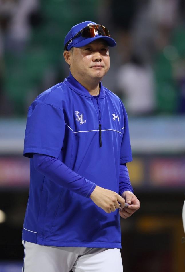 Тренер Самсунг Пак Джинман. /Фото = Предоставлено Samsung Lions.