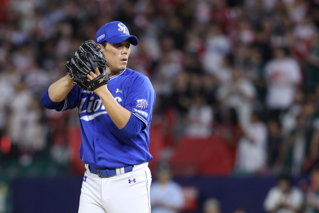 Kim Jae Yoon. /Ảnh = Samsung Lions cung cấp
