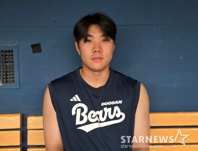 Doosan's Park Jun-soon recently sat down for an interview with StarNews. /Photo=Reporter Kim Dong-yoon
