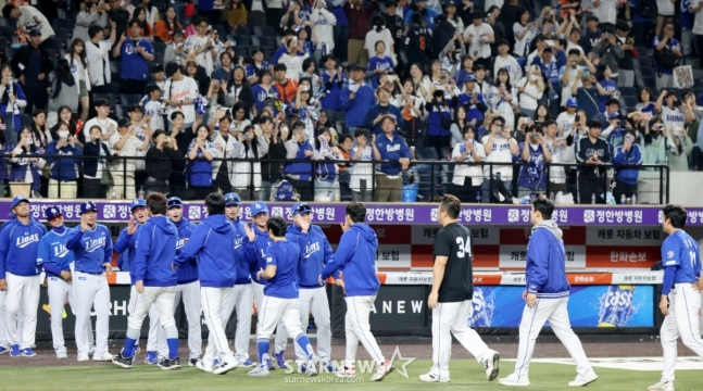 The Samsung team finished the first half of the 2026 season in first place. /Photo=StarNews