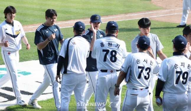 The Doosan team ranked fifth in the first half. /Photo=StarNews