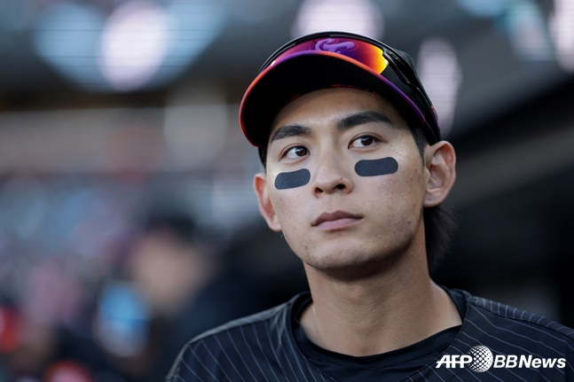 Lee Jung-hoo of the San Francisco Giants. /AFPBBNews=NEWS1