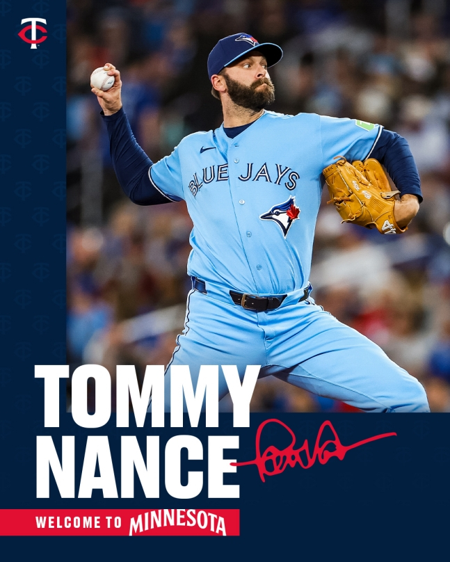 Tommy Nance, acquired by Minnesota via trade on the 11th. /Photo=Minnesota Twins SNS