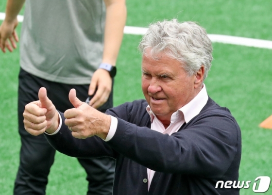フース·ヒディンク元韓国サッカー代表チーム監督。 /写真=ニュース1