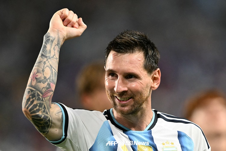 Lionel Messi, forward for the Argentina national football team. /AFPBBNews=NEWS1