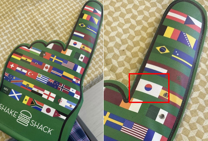 アラブ首長国連邦(UAE)アブダビのシェイクシャックで配布されたW杯グッズ。 /写真=ソ·ギョンドク教授チーム提供