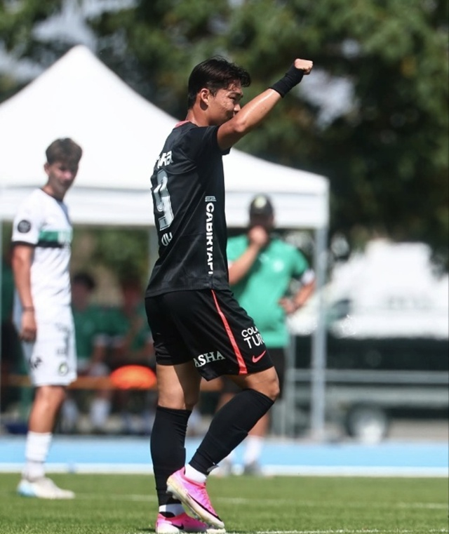 Oh Hyun-kyu's goal celebration. /Photo=Besiktas SNS