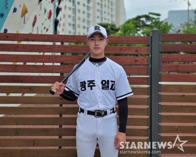 Jo Hwi-won of Gwangju Ilgo High School. Jo Hwi-won has taken Samsung’s Park Seung-gyu as his new role model. /Photo=Reporter Kim Dong-yun