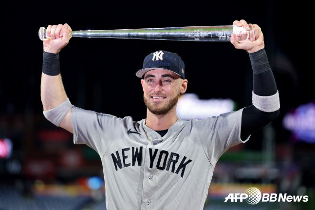 AL All-Star Cody Bellinger đã giành giải MVP trong trận đấu MLB All-Star 2026 được tổ chức tại Citizen Bank Park ở Philadelphia, Pennsylvania, Hoa Kỳ vào ngày 15 (giờ Hàn Quốc). /AFPBBNews = Tin tức 1