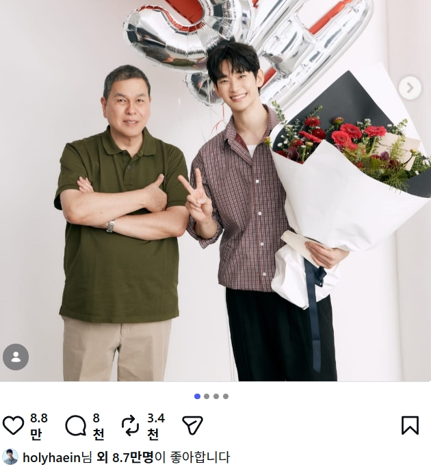 チョン·ヘインがキム·スヒョンの広告復帰を知らせた「Bench」掲示文にいいねを押した/写真=画面キャプチャー