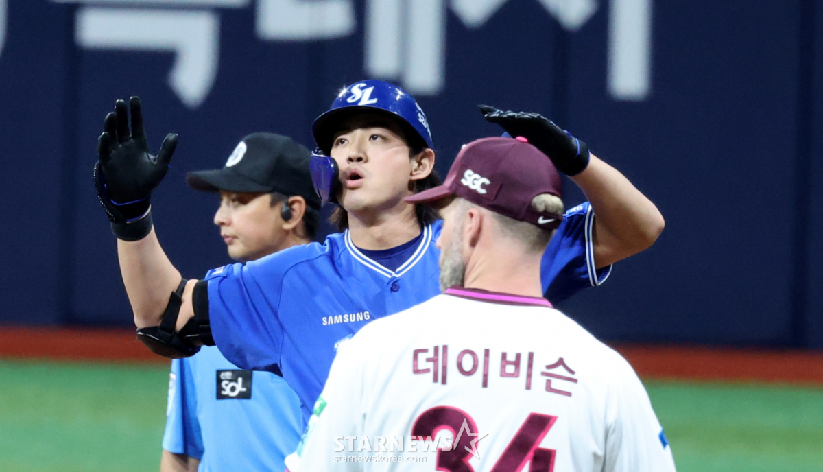 [포토] '시원하니 터지는구나!' 2루타 구자욱