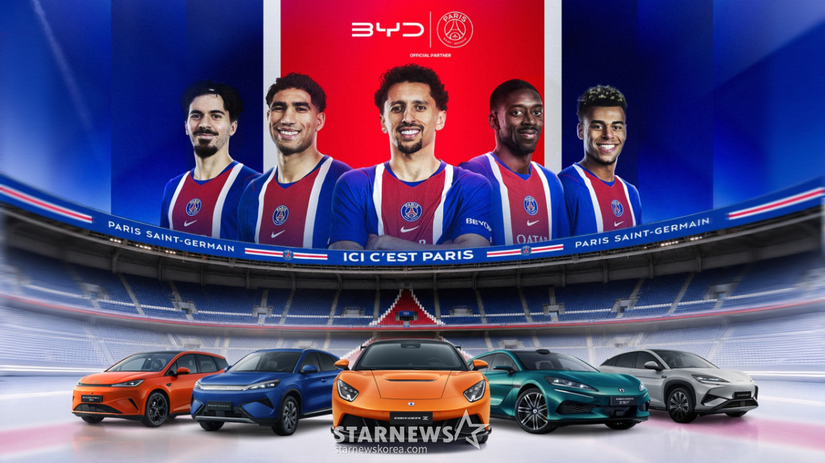 BYD, 파리 생제르맹과 공식 자동차 파트너십 체결