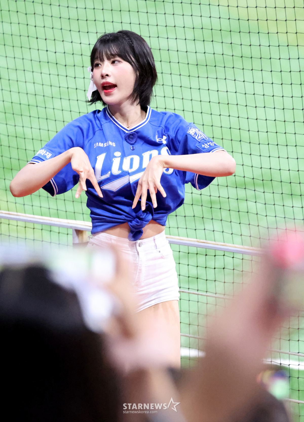 [포토]'삼성 1점 났어요!' 천소윤