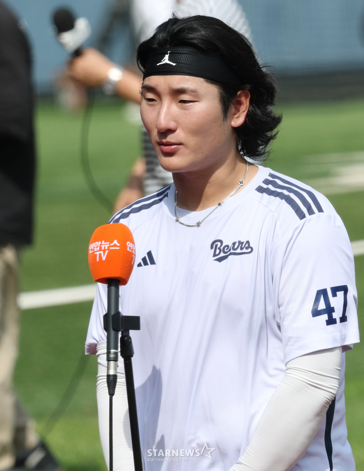 [포토] 곽빈, 탈삼진왕의 매서운 눈빛