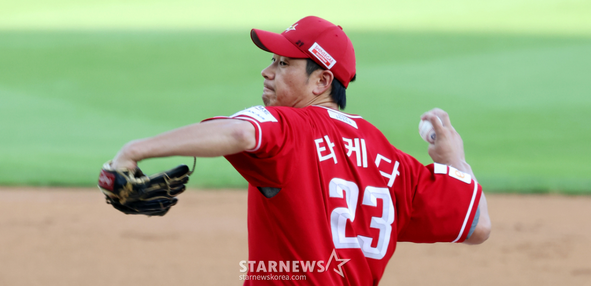 [한번에SSG] '우리도 싹쓸이 한번 해보자!' 다이노스전 선발역투 펼치는 타케다