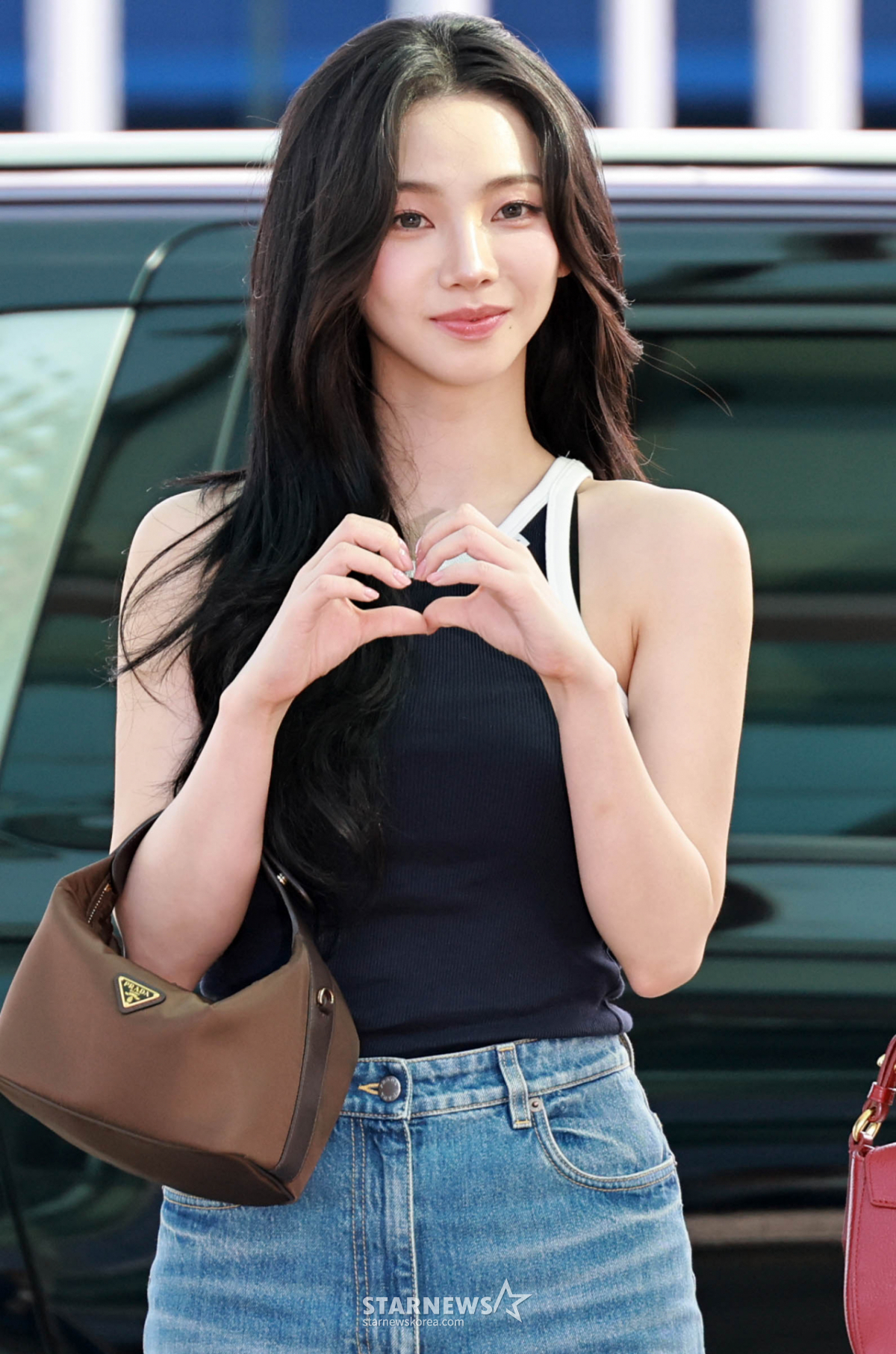 에스파 카리나 '미녀의 하트'[★포토]