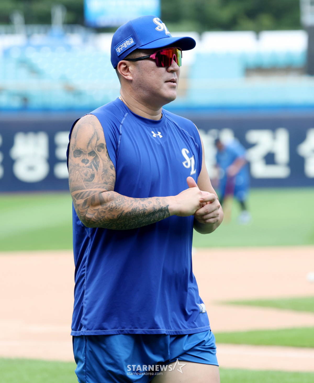 [포토] 최형우 '대프리카에도 가을이 오고 있다'