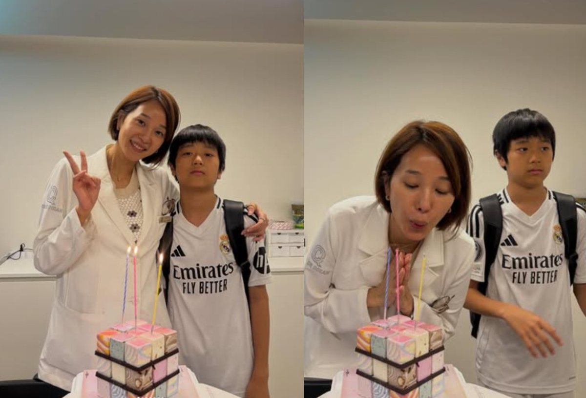 '고지용 이혼' 허양임, 아들과 보낸 생일.."광대 승천했던 순간"[스타이슈]